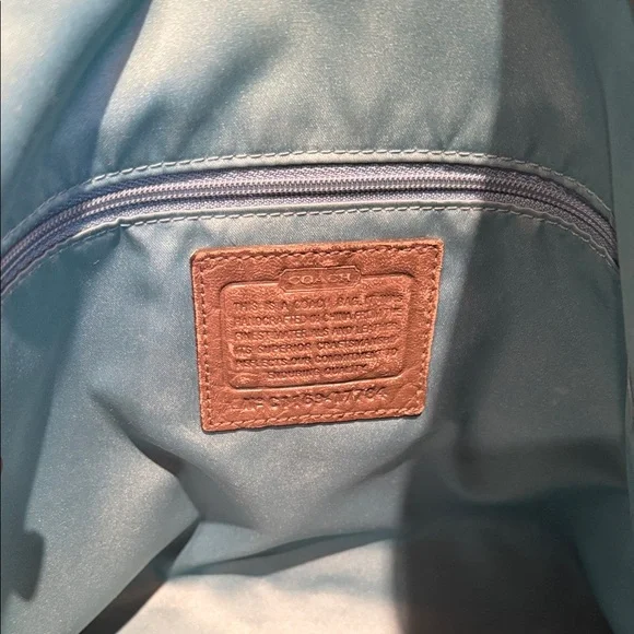 Coach Leather Shoulder Bag with Chain Handles - Picture 4 of 6